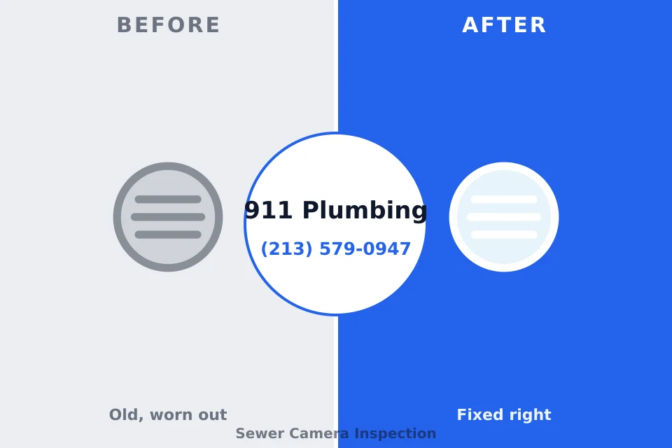 Before and after: plumbing company Haviland, NY